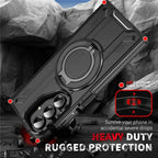 Armor Case Z FOLD 7 Durable Magnetic Holder Cover with Slide Camera Protection