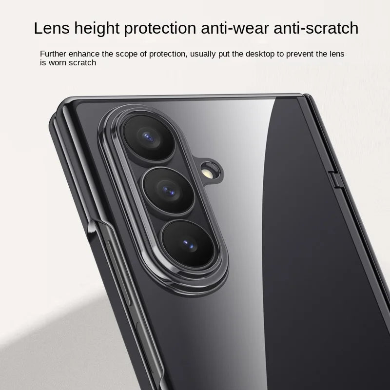 Magnetic Case Z FOLD 7 Electroplated Tempered Glass Front Film Anti-Fingerprint