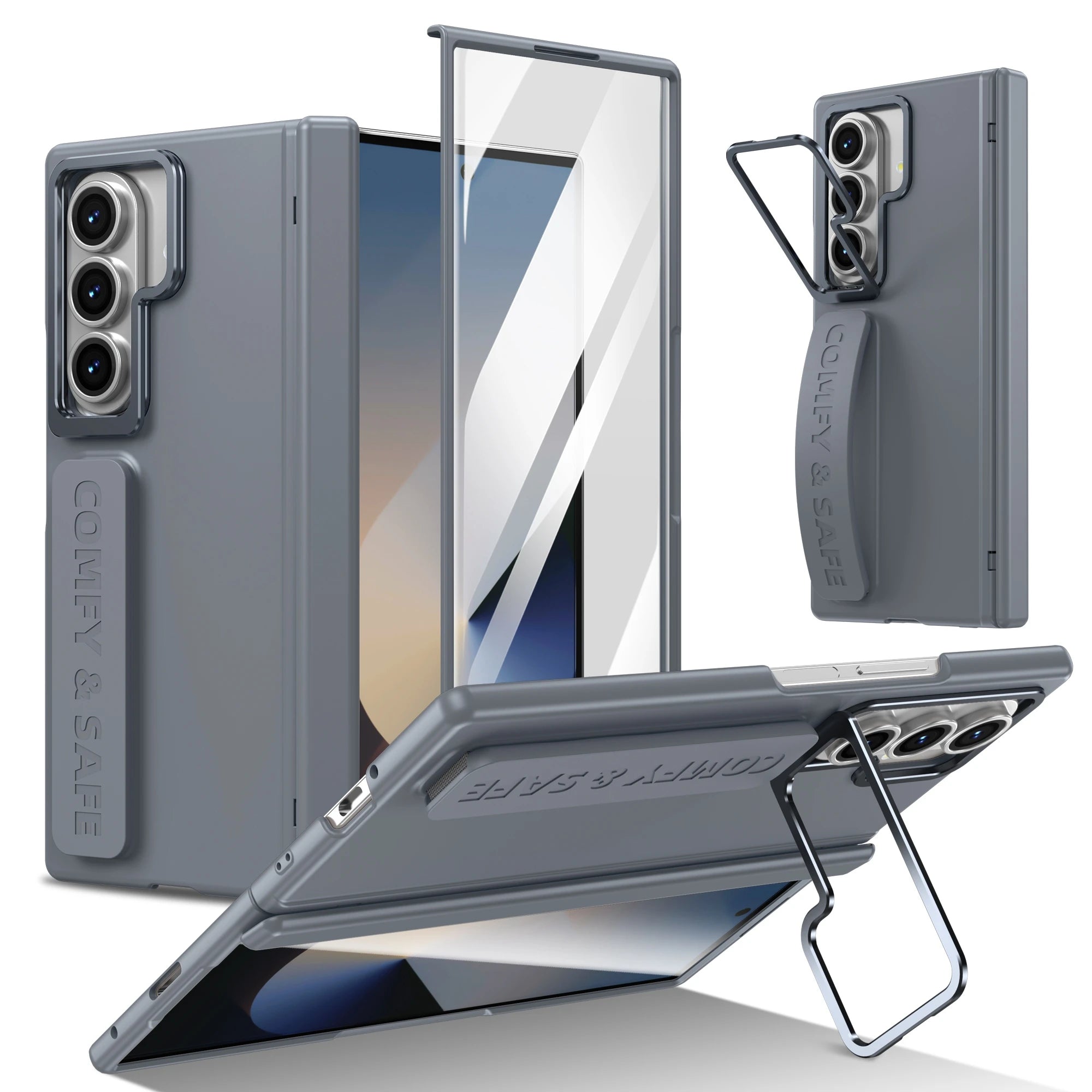 Case Z FOLD 7 - 5 Magnetic Slim Fit with Kickstand and Hinge Protection