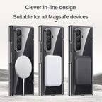 Magnetic Case Z FOLD 7 Electroplated Tempered Glass Front Film Anti-Fingerprint