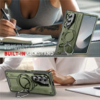 Armor Case Z FOLD 7 Durable Magnetic Holder Cover with Slide Camera Protection