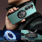 Aluminum Alloy Plate Case Z FOLD 7 - 4 360° Rotatable Magnet Bracket Phone Cover