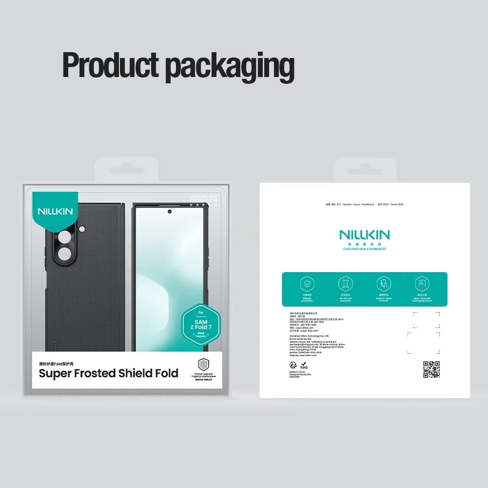 Magnetic Phone Case Z FOLD 7 - Black Shockproof Protective Cover