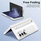 360 Full Protection Hinge Case Z FOLD 7 - 2 Magnetic Leather Cover with Pen Slot