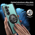 Aluminum Alloy Plate Case Z FOLD 7 - 4 360° Rotatable Magnet Bracket Phone Cover