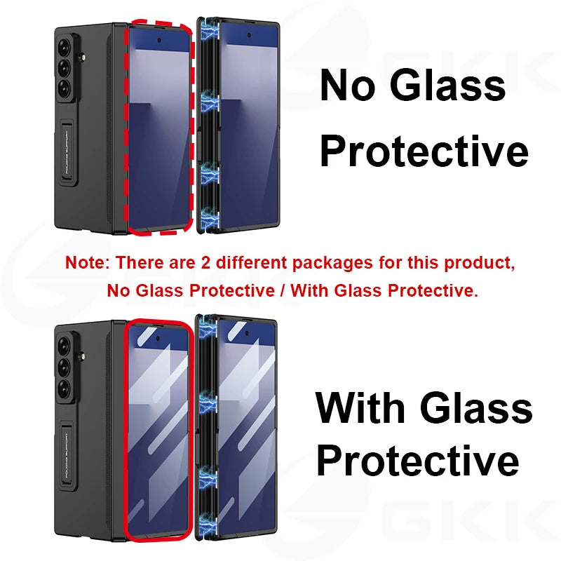 Magnetic Hinge Case Z FOLD 7 - 6 Ultra-thin Shockproof Stand Cover