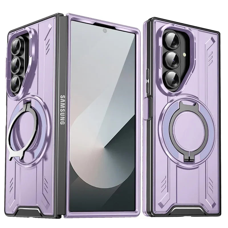 Armor Case Z FOLD 7 Durable Magnetic Holder Cover with Slide Camera Protection