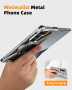 Metal Magnetic Case Z FOLD 7 - 5 Frameless Shockproof Phone Cover with Stand