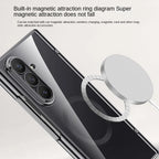 Magnetic Case Z FOLD 7 Electroplated Tempered Glass Front Film Anti-Fingerprint