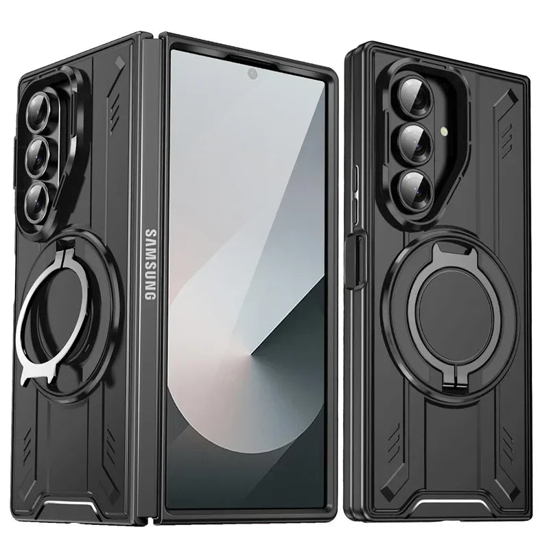 Armor Case Z FOLD 7 Durable Magnetic Holder Cover with Slide Camera Protection