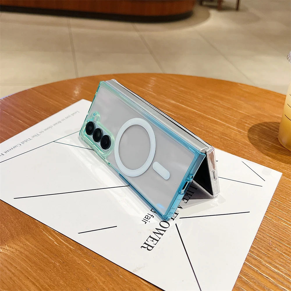 Dopamine Gradient Clear Case Z FOLD 7 - 3 Anti-Drop Wireless Charging