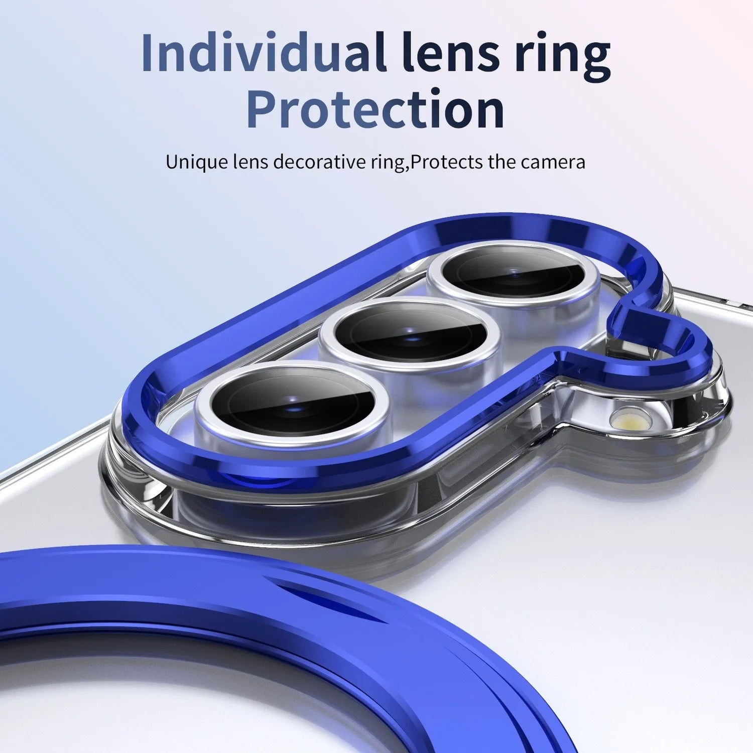 Magnetic Clear Case Z FOLD 7 - 3 Hybrid Tempered Film Ring Holder Stand