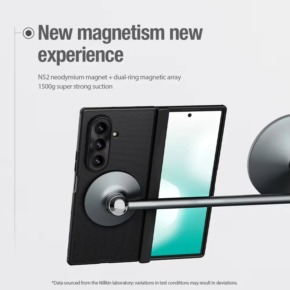 Magnetic Phone Case Z FOLD 7 - Black Shockproof Protective Cover