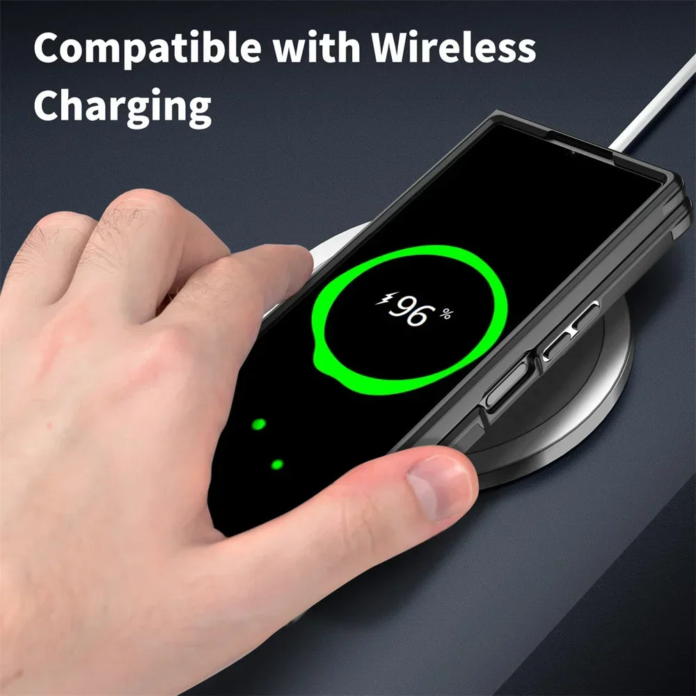 Luxury Slide Camera Case Z FOLD 7 - 4 Armor Back Cover