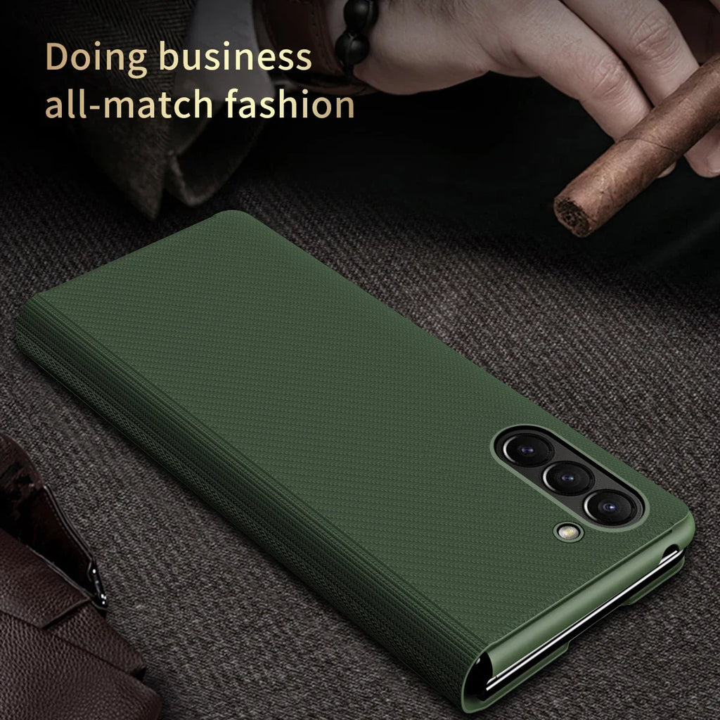 Anti-Fingerprint Leather Case Z FOLD 7 - 2 for Samsung Galaxy Fold