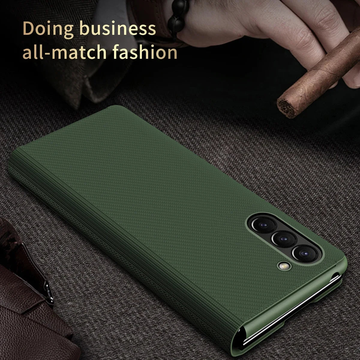 Anti-Fingerprint Leather Case Z FOLD 7 - 2 for Samsung Galaxy Fold
