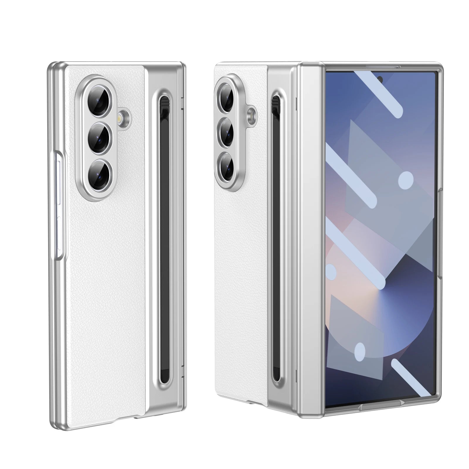 Leather Phone Case Z FOLD 7 - 3 Drop Resistant with Pen Groove