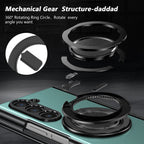 Aluminum Alloy Plate Case Z FOLD 7 - 4 360° Rotatable Magnet Bracket Phone Cover