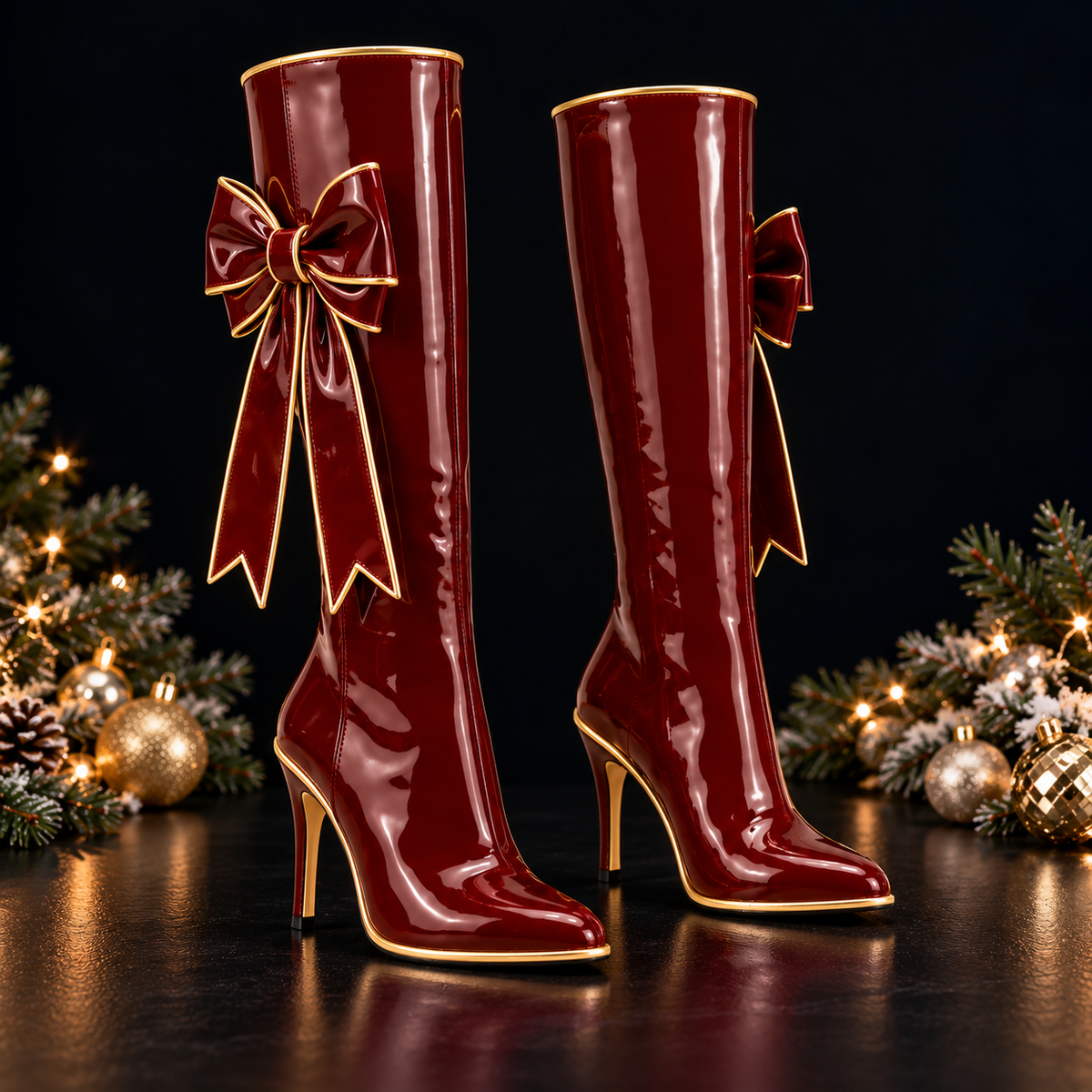 ACASE Noel Bow Christmas Boots