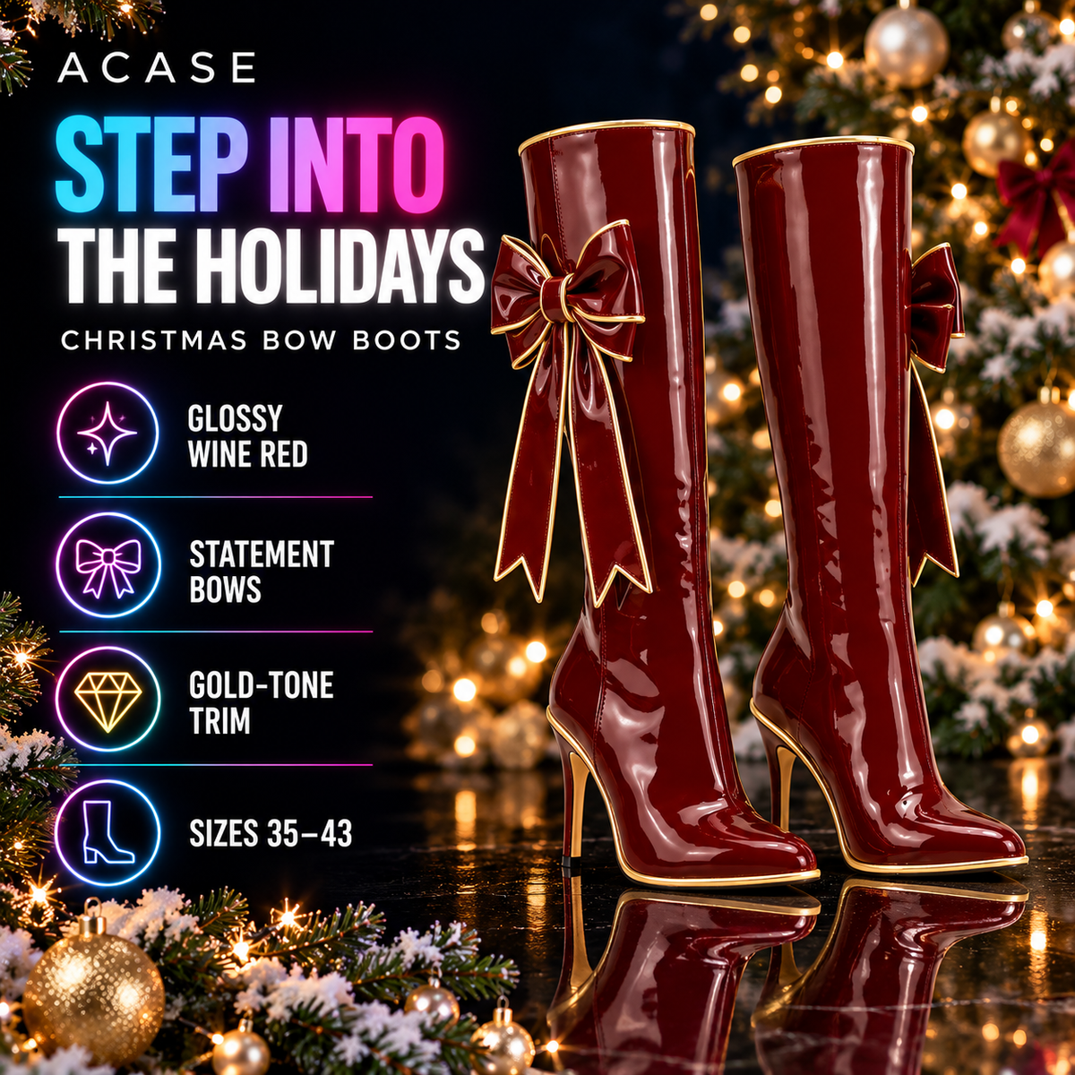 ACASE Noel Bow Christmas Boots