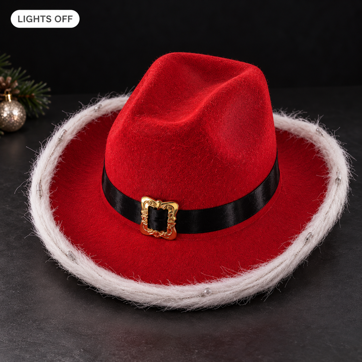 ACASE Noel LED Christmas Cowboy Hat