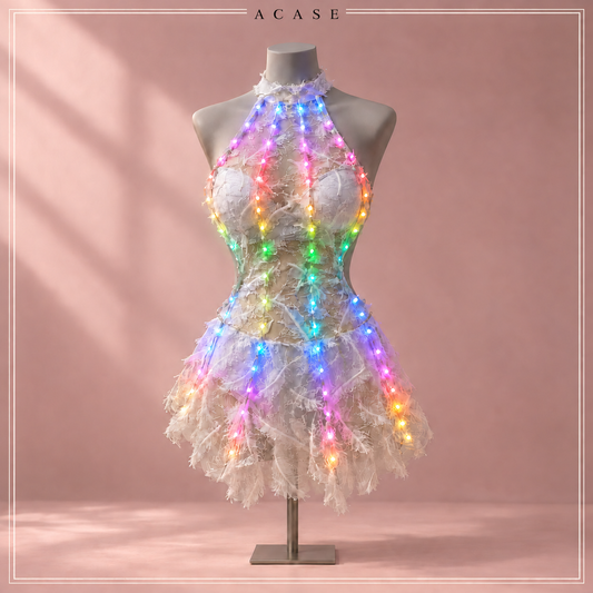 ACASE Lumina LED Feather Dress Set